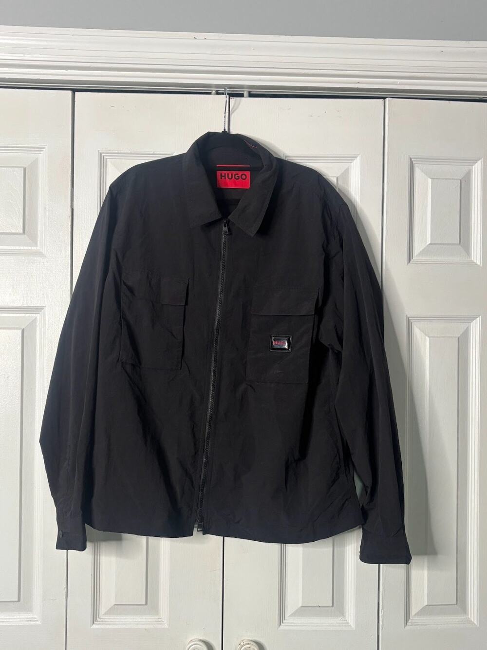 HUGO by Hugo Boss Men's Oversized-Fit Shirt Jacket Sz: Small